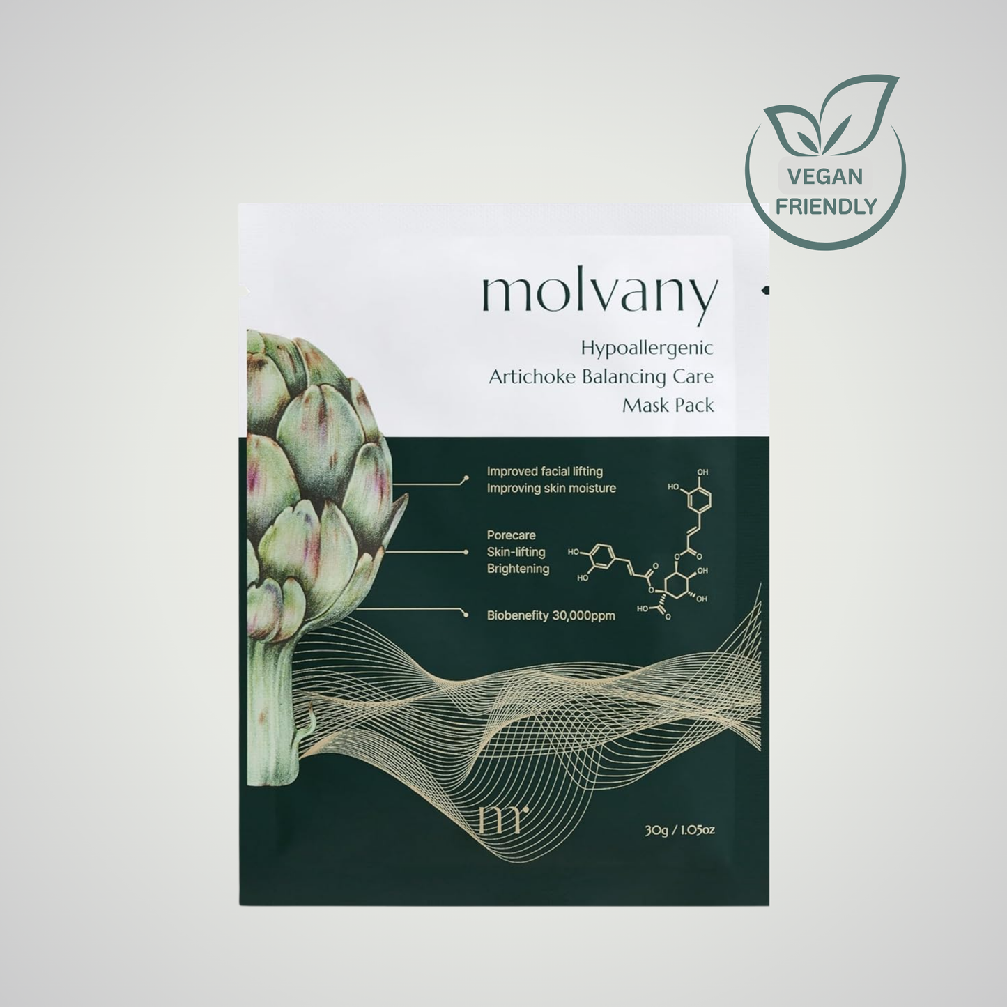 molvany Hypoallergenic Artichoke Balancing Care Mask 30g