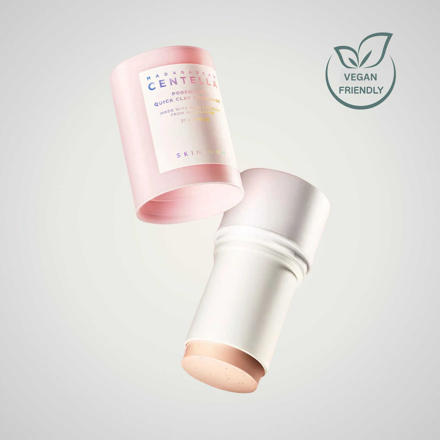 KIN1004 Madagascar Centella Poremizing Quick Clay Stick Mask 27g – vegan friendly pore care clay mask in stick form.