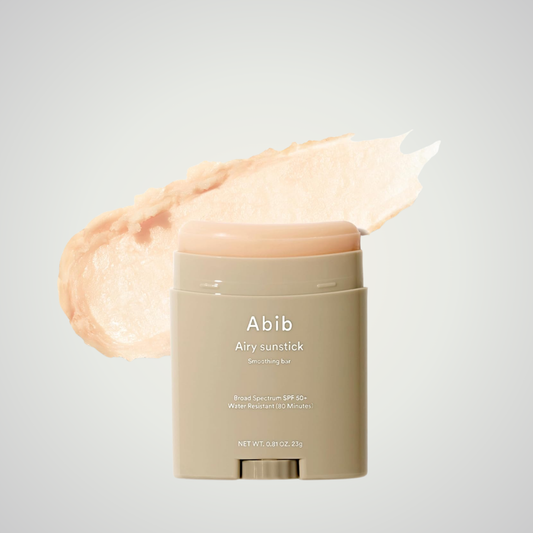 abib airy sunstick smoothing bar SPF50 for matte sun protection