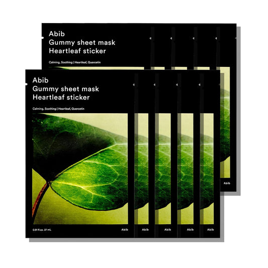 Abib heartleaf gummy sheet mask multipack