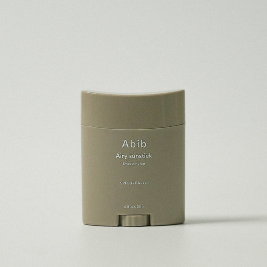 abib sunstick texture showing smooth matte finish on skin
