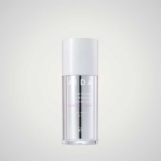AIDA Glutathione Brightening Ampoule Sun Tone Up & Glow SPF50+ PA++++ 37g – radiant sun protection with tone-up finish