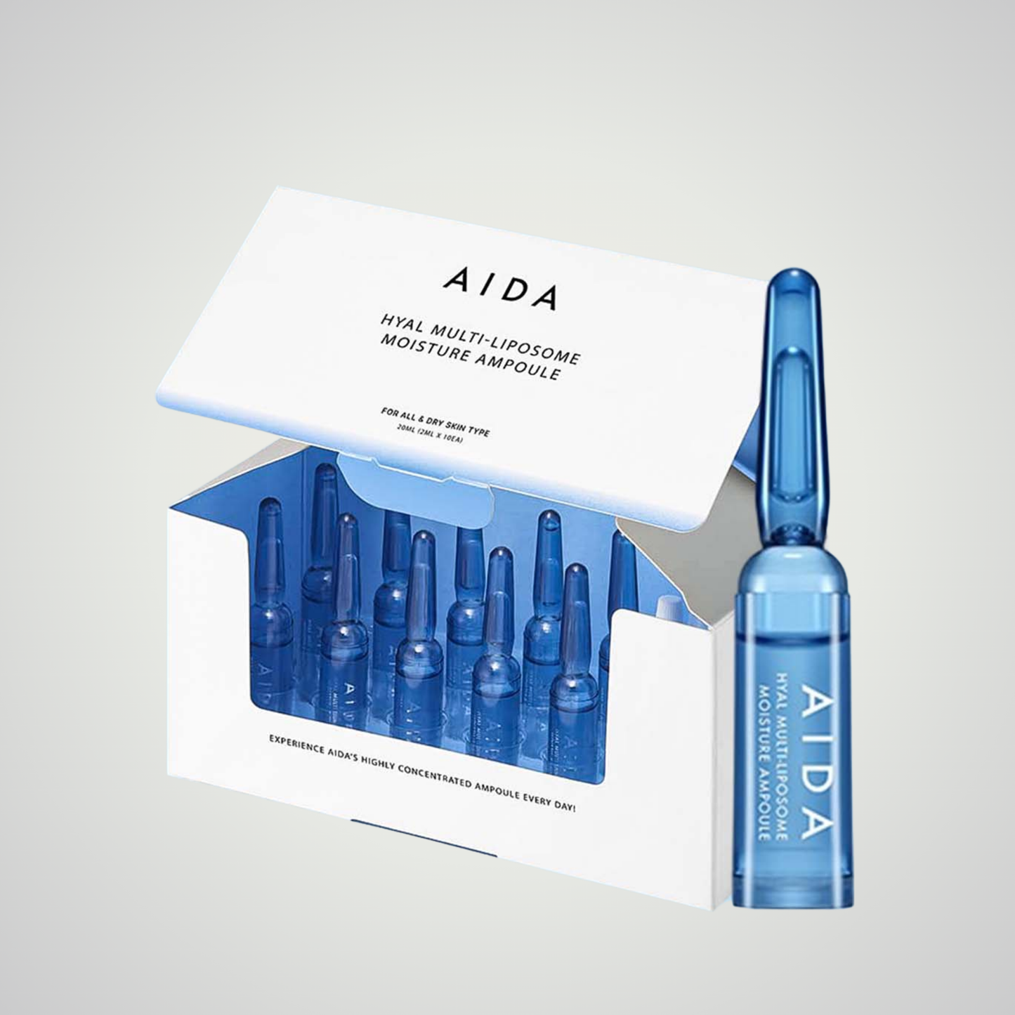 AIDA Hyal Multi‑Liposome Moisture Ampoule 2 ml × 10