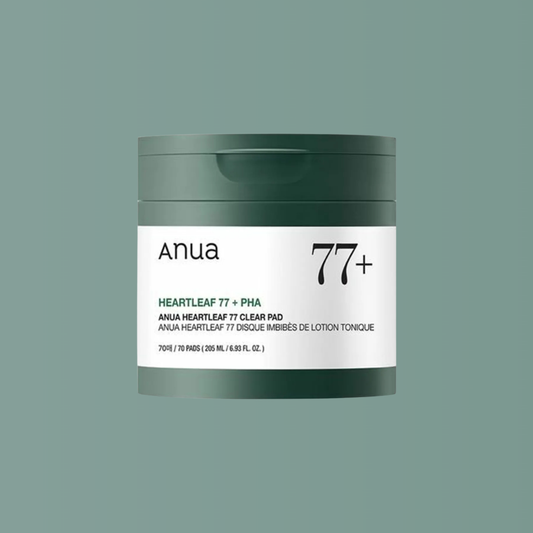 Anua Heartleaf 77 Clear Pad 160ml – calming daily toner pads to refine pores and hydrate sensitive skin.