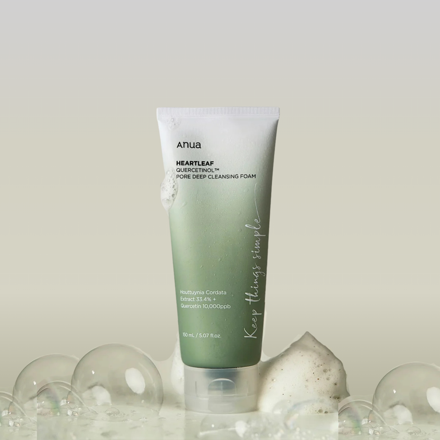 Anua Heartleaf Quercetinol Pore Deep Cleansing Foam 150ml