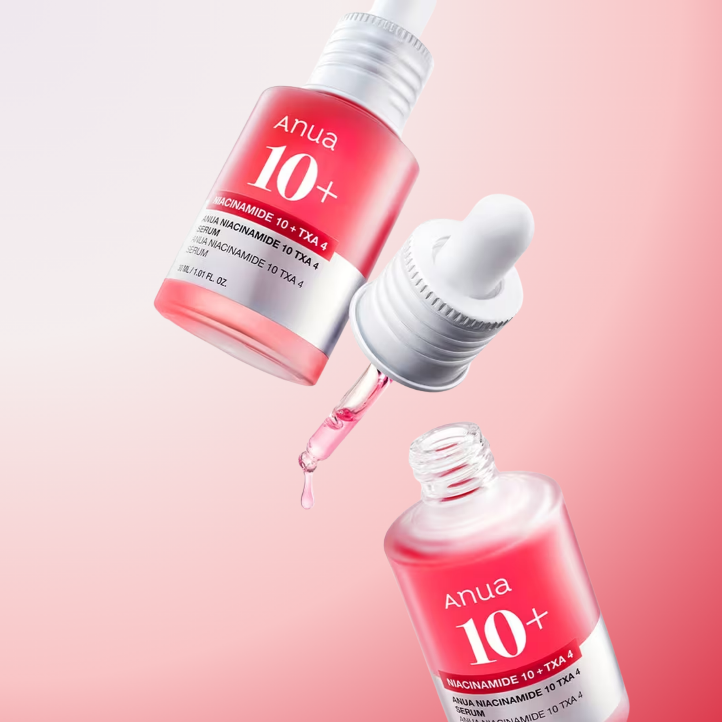 Anua Niacinamide 10% + TXA 4% Serum 30ml – vegan friendly brightening serum with tranexamic acid for clear, even skin.