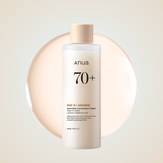 Anua Rice 70 Glow Milky Toner – creamy milky formula to hydrate and revive tired skin