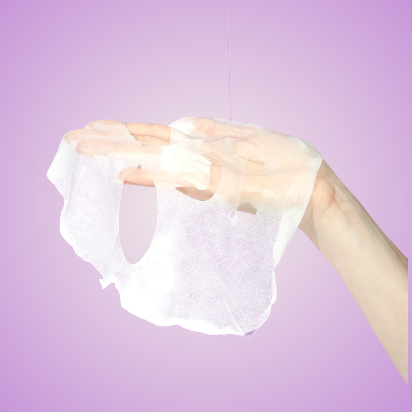 Applying APLB Collagen EGF Peptide Sheet Mask – revitalizes tired skin with plumping moisture