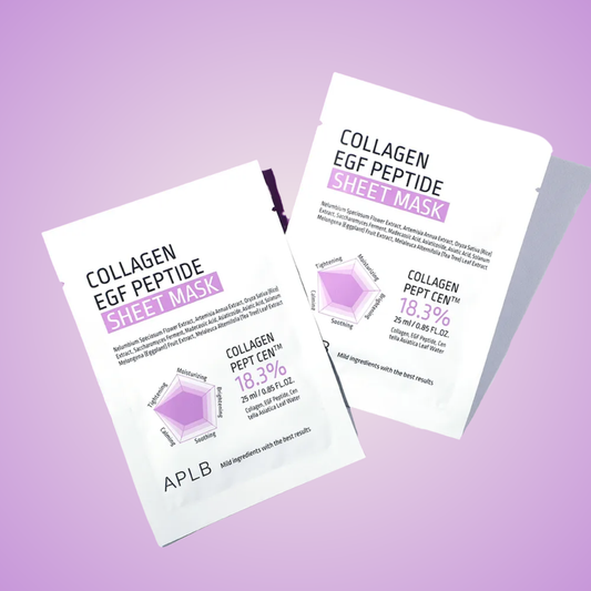 Set of APLB Collagen EGF Peptide Sheet Masks – restores elasticity and supports youthful glow