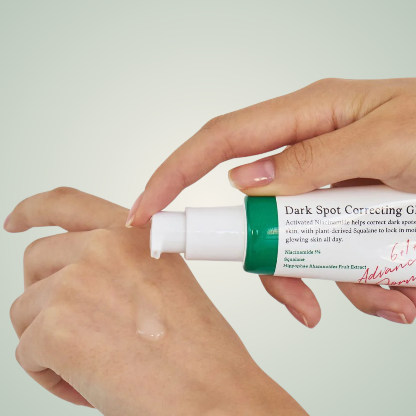 AXIS-Y Dark Spot Correcting Glow Serum texture – lightweight hydrating brightening serum.