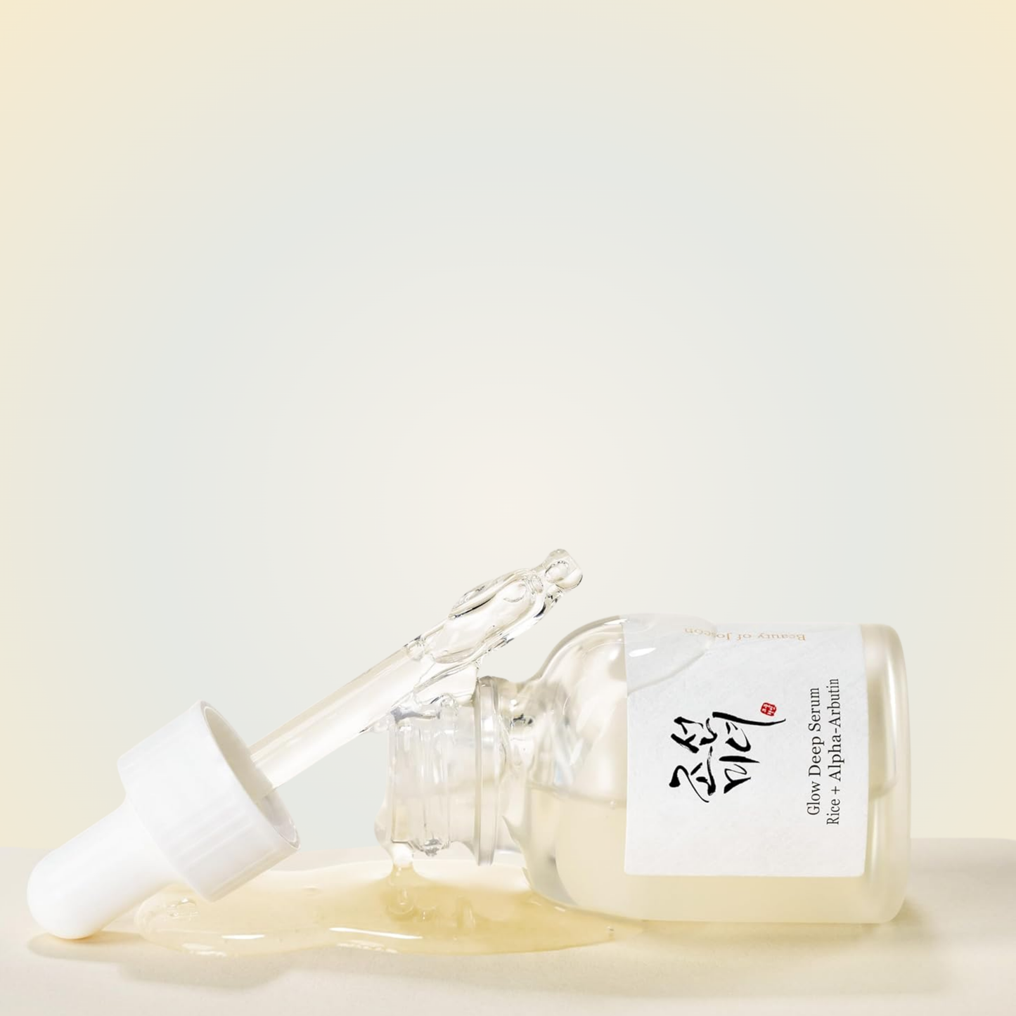 Beauty of Joseon Glow Deep Serum with dropper showing lightweight, milky texture