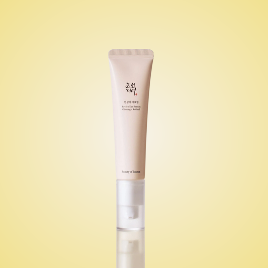 Beauty of Joseon Revive Eye Serum tube – lightweight formula with ginseng and retinal to brighten and smooth eye area.