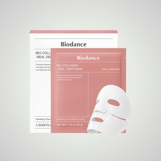 BIODANCE Bio Collagen Real Deep Mask 4 Sheets – Hydrating, Pore Perfecting, Firming Facial Sheet Mask