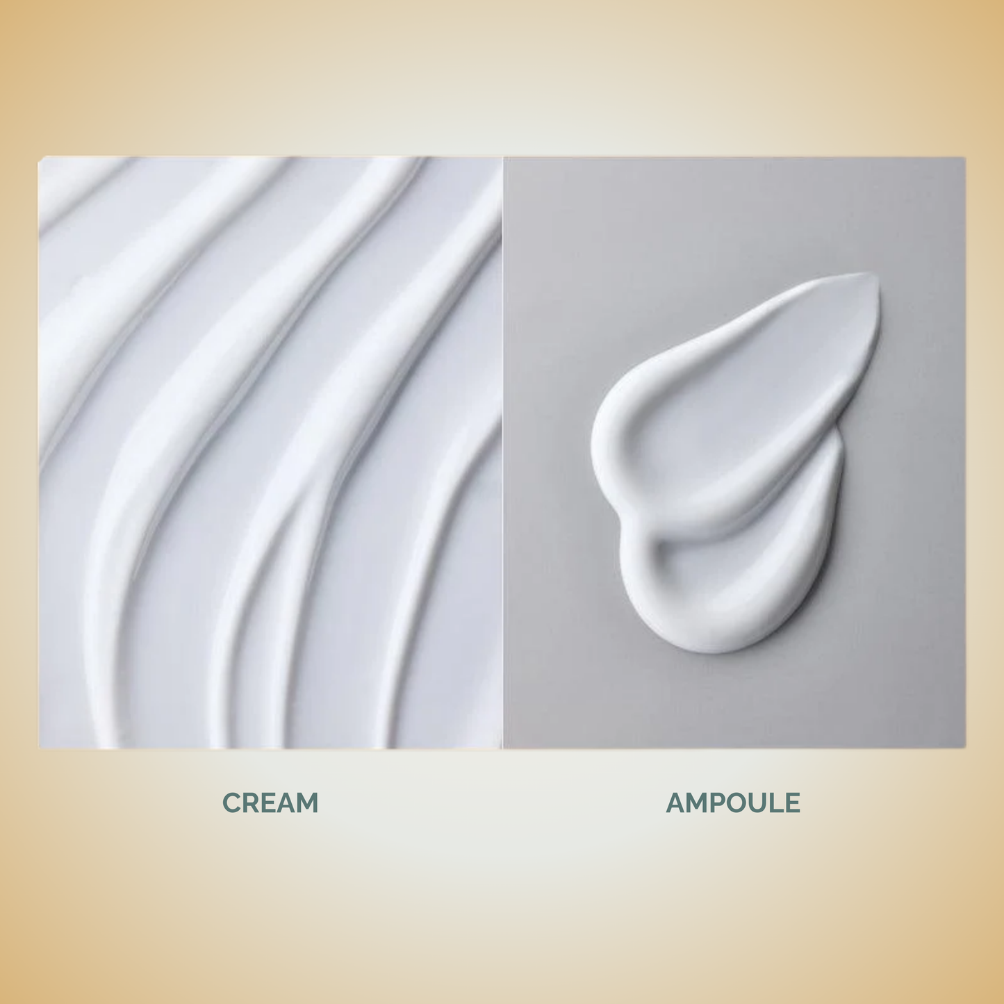 ClearDea Mucin Collagen Voluming Cream Ampoule texture – rich cream and ampoule blend for firm, plump skin.