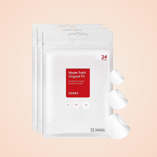 COSRX Acne Pimple Master Patch – multiple packs with hydrocolloid spot treatment patches.