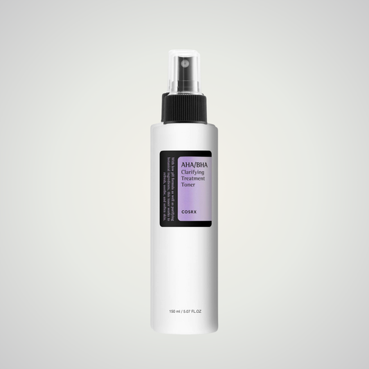 COSRX AHA/BHA Clarifying Treatment Toner – gentle exfoliating toner for smooth, clear skin.