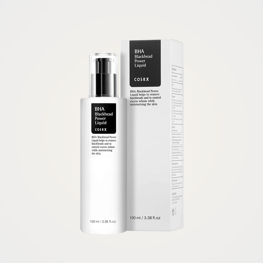 COSRX BHA Blackhead Power Liquid with packaging – pore clearing and blackhead care solution.