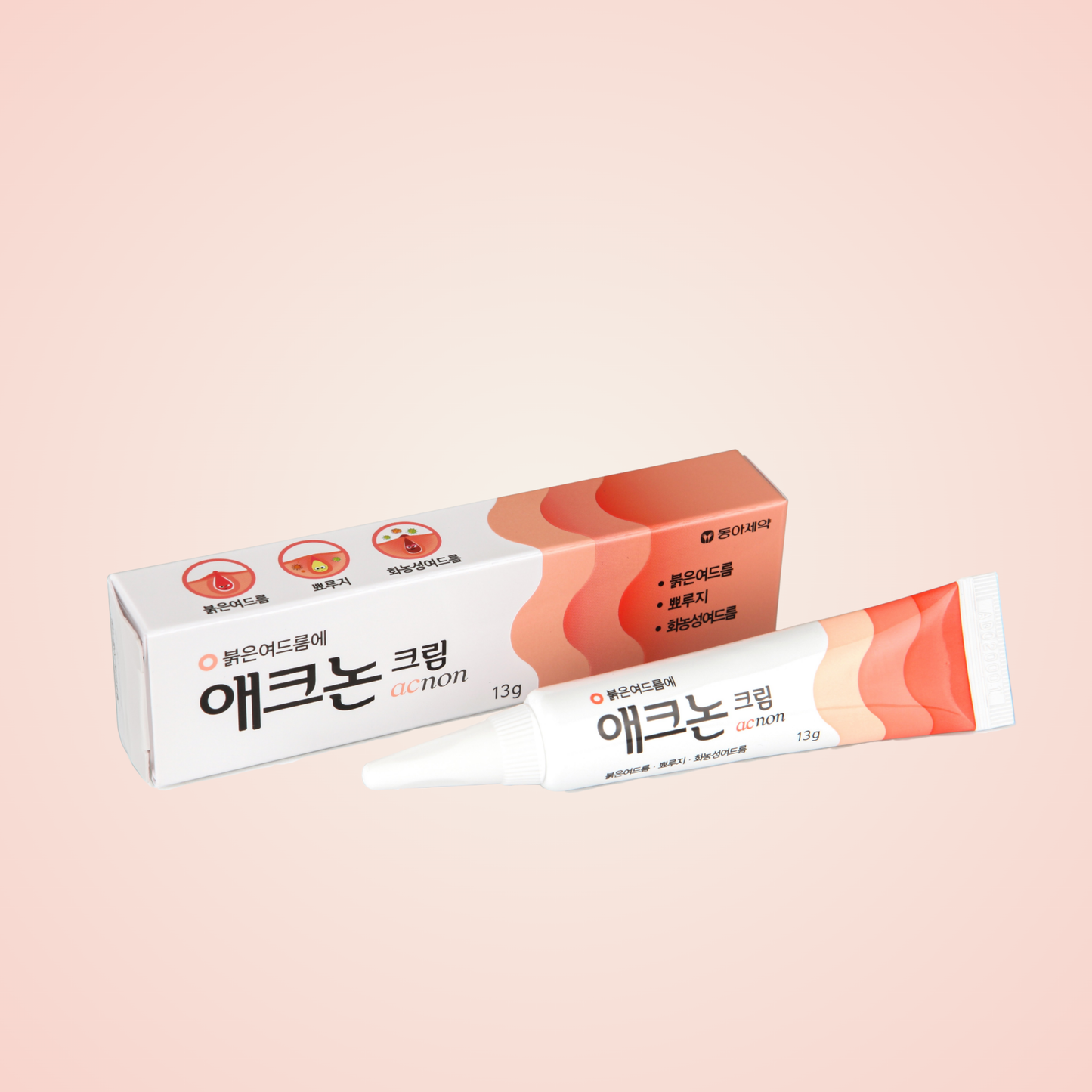 Dong-A Pharm Acnon Cream with packaging – targeted treatment for acne-prone and oily skin