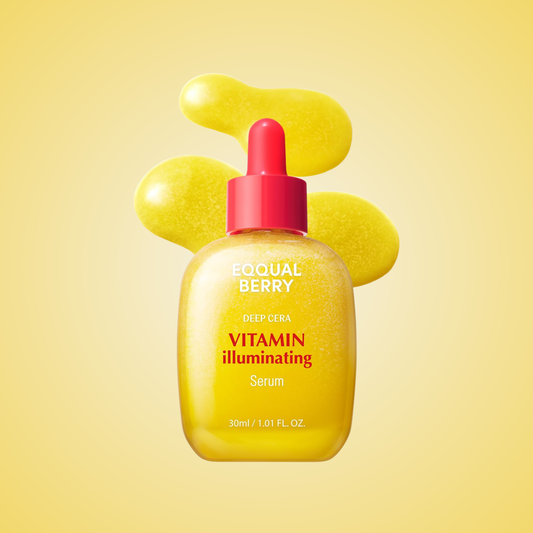 Yellow serum texture of EQQUALBERRY Vitamin Illuminating Serum