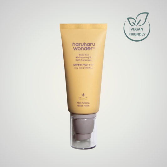 haruharu wonder Black Rice Moisture Airyfit Daily Sunscreen 50 ml – lightweight SPF 50+ PA++++ sun protection with black rice extract