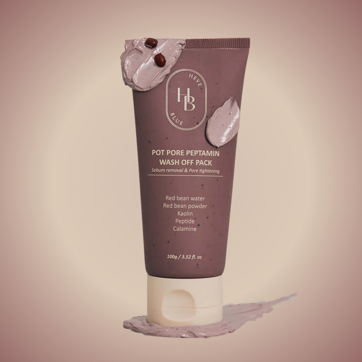 Heveblue Pot Pore Peptamin Wash Off Pack with mask texture – clarifying wash-off mask for pores and skin balance.