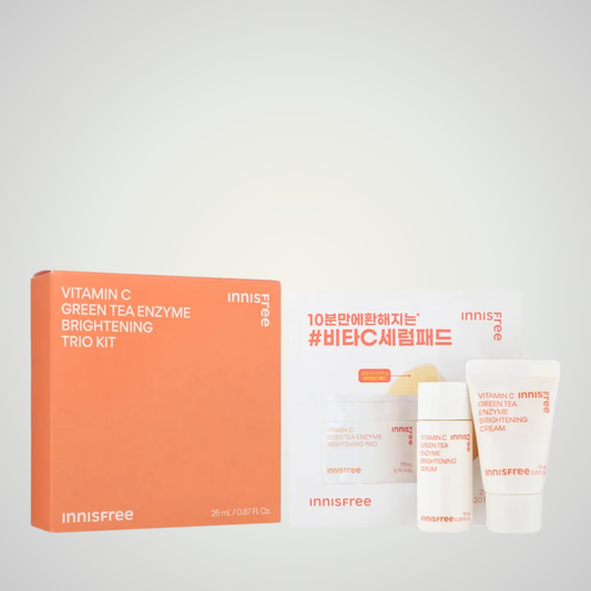 innisfree Vitamin C Green Tea Enzyme Brightening Trio Kit full set with box