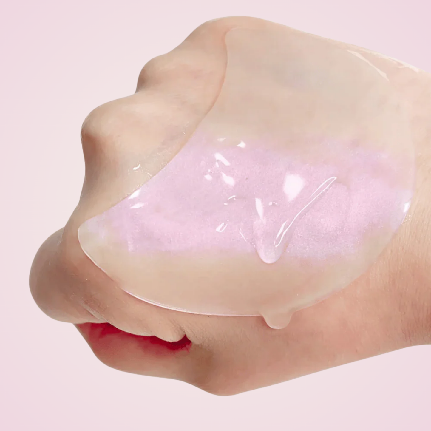 Applying KSECRET retinol eye patches on skin – rejuvenating and brightening under-eye treatment