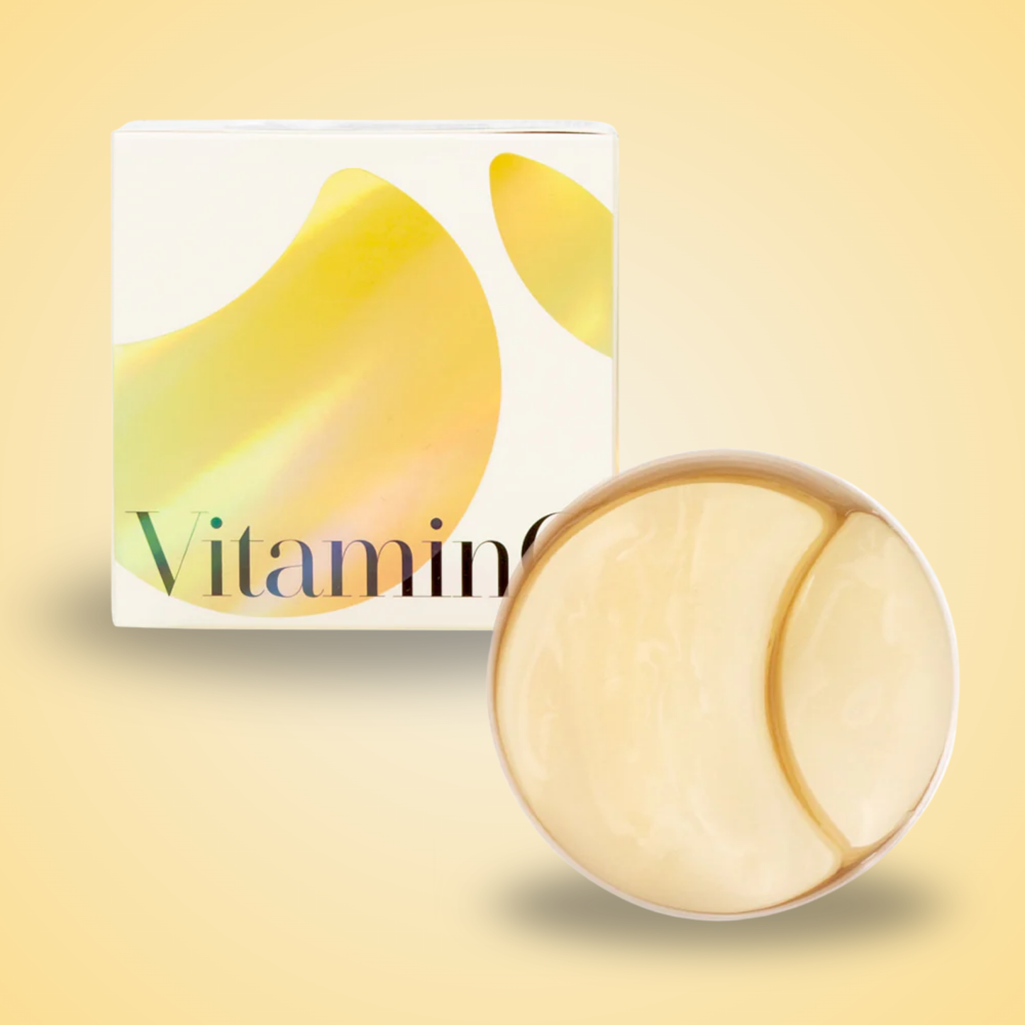 Top view of KSECRET Extra Illuminating Eye Gel Patches – luminous gold tone pads for dullness and fatigue