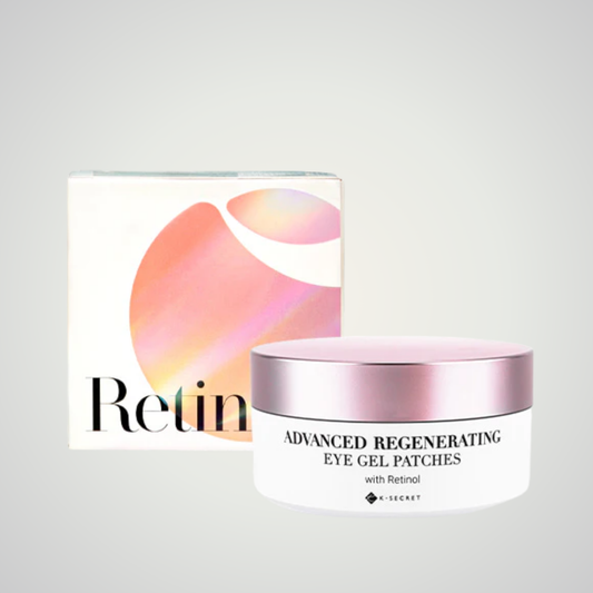 KSECRET Advanced Regenerating Eye Gel Patches 102g – retinol-infused hydrogel patches for firm, bright under-eyes