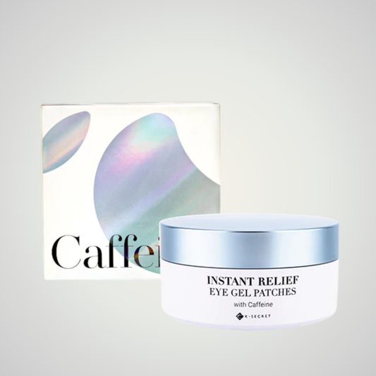 KSECRET Instant Relief Eye Gel Patches 102g – caffeine-infused hydrogel patches to soothe and de-puff tired eyes