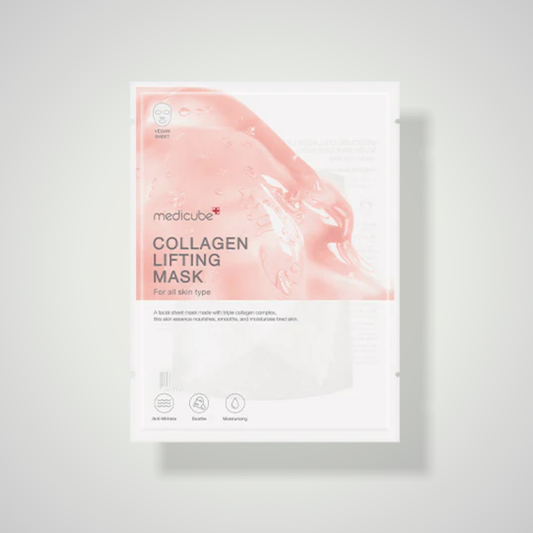 Medicube Collagen Lifting Mask – firming sheet mask with hydrolyzed collagen for plump, radiant skin.