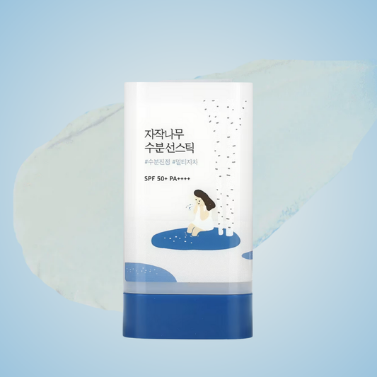 ROUND LAB Birch Juice Moisturizing Sun Stick with birch sap – lightweight UV protection and hydration.