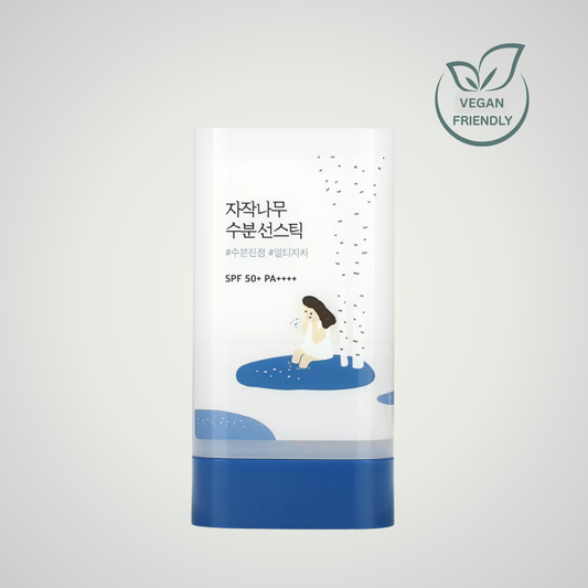 ROUND LAB Birch Juice Moisturizing Sun Stick SPF50+ PA++++ – hydrating vegan sunscreen stick.