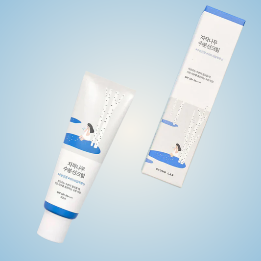 ROUND LAB Birch Juice Moisturizing Sunscreen – lightweight daily SPF50+ sun protection with birch extract.