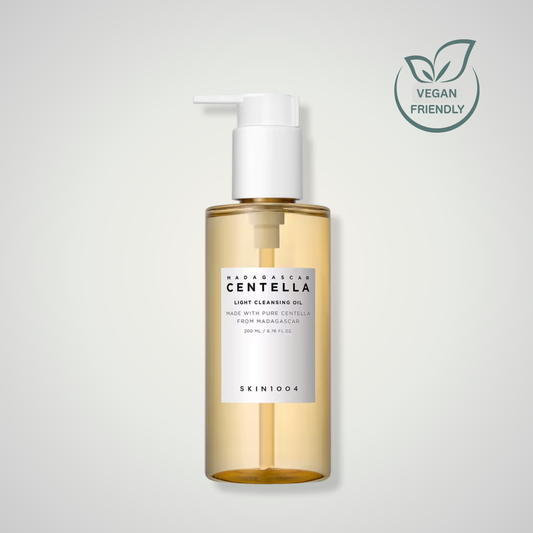 SKIN1004 Madagascar Centella Light Cleansing Oil 200ml – gentle daily oil cleanser with centella for soothing makeup removal.