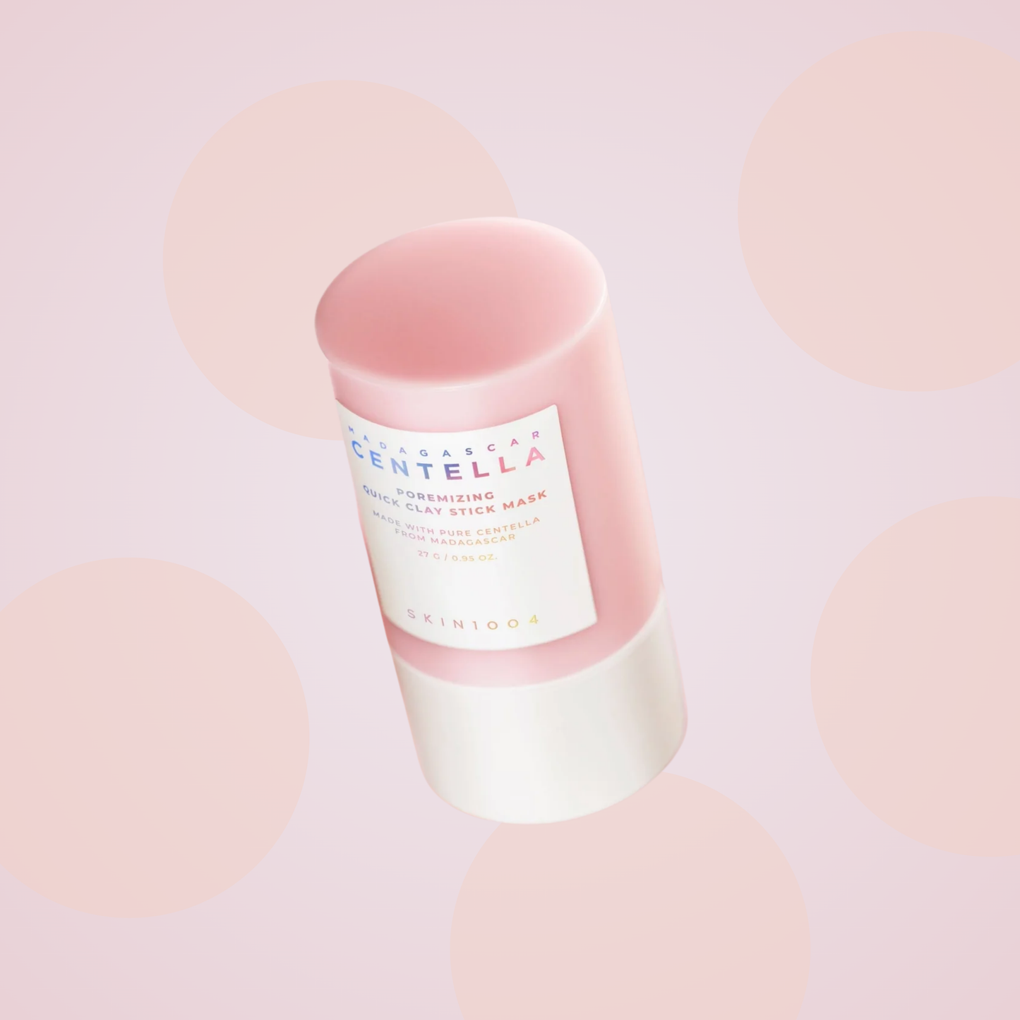 SKIN1004 Madagascar Centella Poremizing Quick Clay Stick Mask angled view – gentle clay mask with centella for smooth skin.