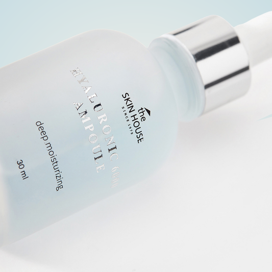the SKIN HOUSE Hyaluronic 6000 Ampoule 30ml tilted side view