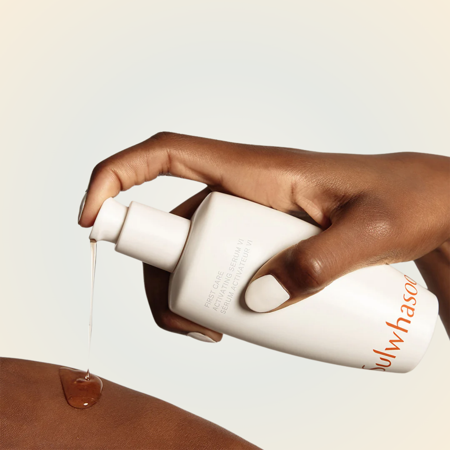 Applying Sulwhasoo First Care Activating Serum VI – nourishing first-step serum that boosts glow and resilience