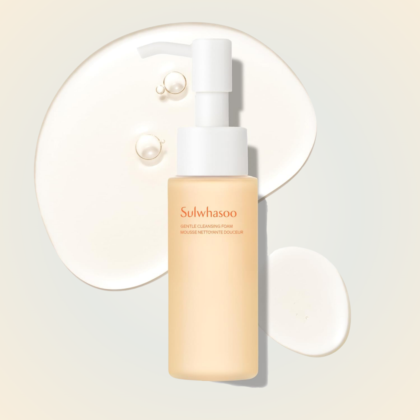 Sulwhasoo Gentle Cleansing Foam Mini with creamy texture – purifies and refreshes without stripping moisture