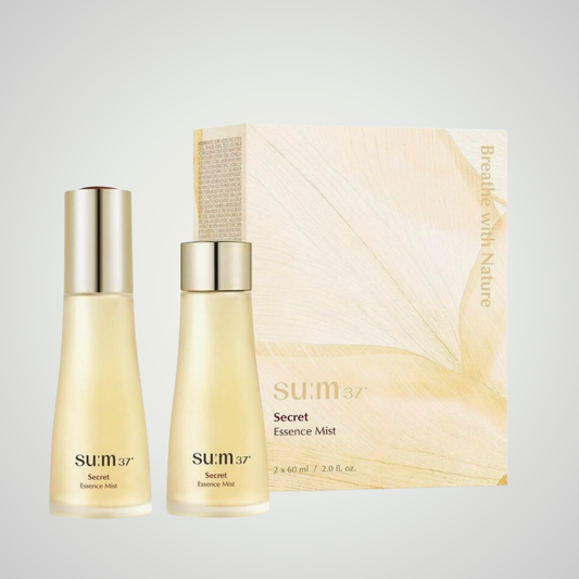 su:m37 Secret Essence Mist Set with box and two bottles