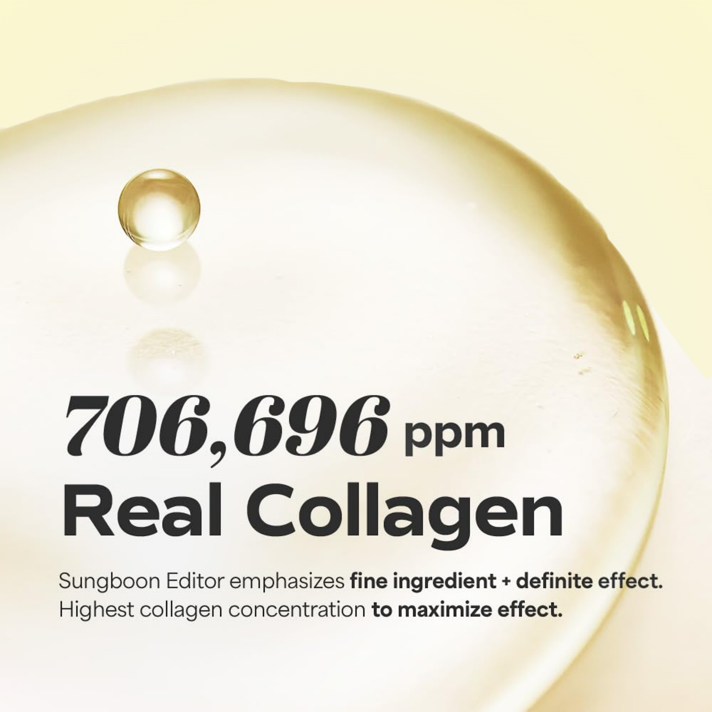 Close-up of collagen essence texture from SUNGBOON EDITOR Melting Patch – deeply nourishing and firming