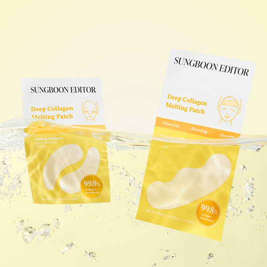 SUNGBOON EDITOR Deep Collagen Patches floating in serum – ultra-hydrating treatment for elasticity and glow