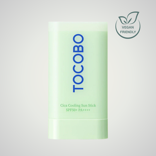TOCOBO Cica Cooling Sun Stick SPF50+ PA++++ 18g – vegan friendly portable sunscreen stick with cooling cica care