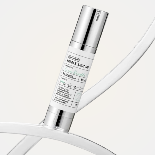 VT Reedle Shot 100 exfoliating serum – lightweight daily care to calm skin and boost absorption.