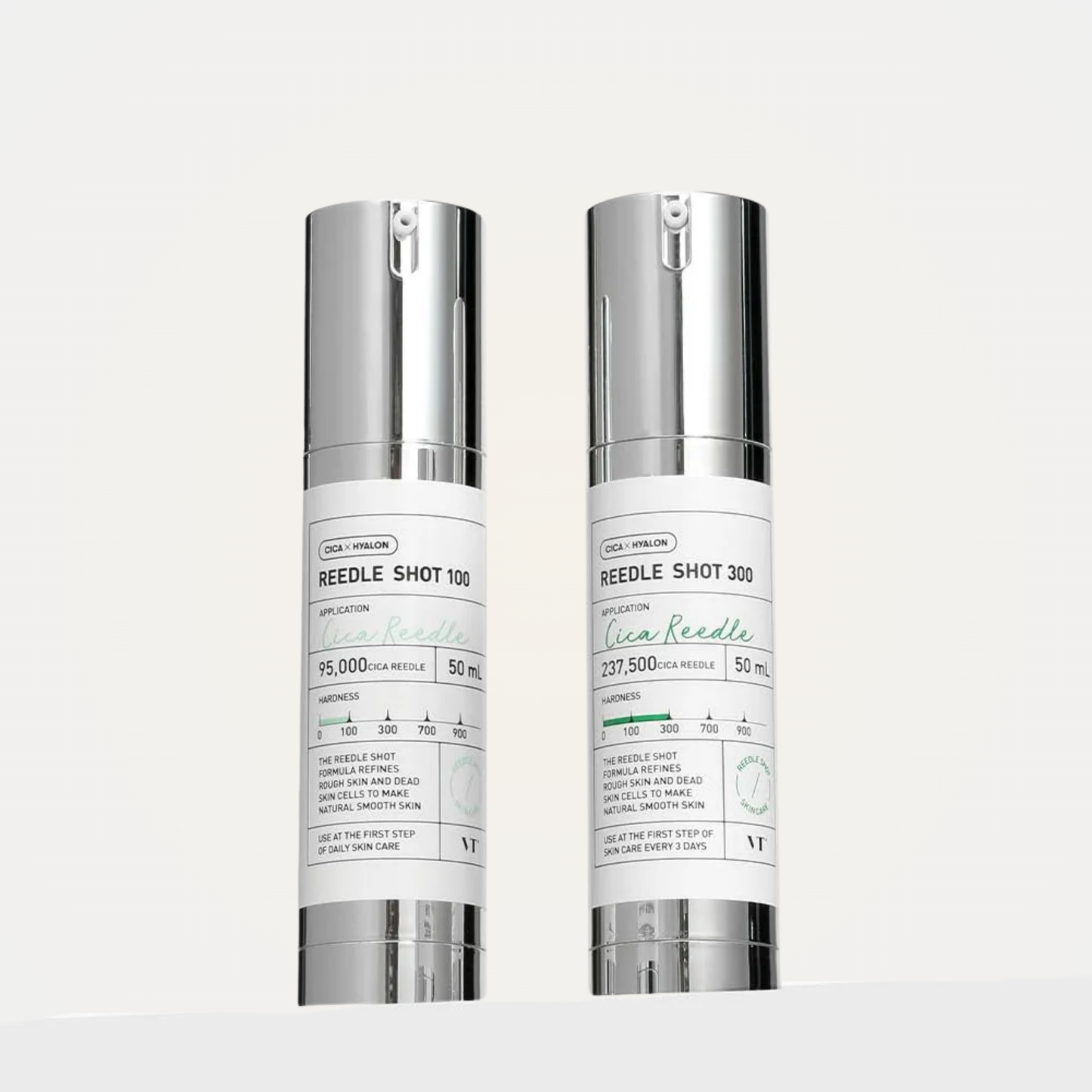 VT Reedle Shot 300 50ml duo – advanced exfoliating care serum for skin texture and blemish care.