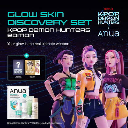 Anua Glow Skin Discovery Set Kpop Demon Hunters Collaboration