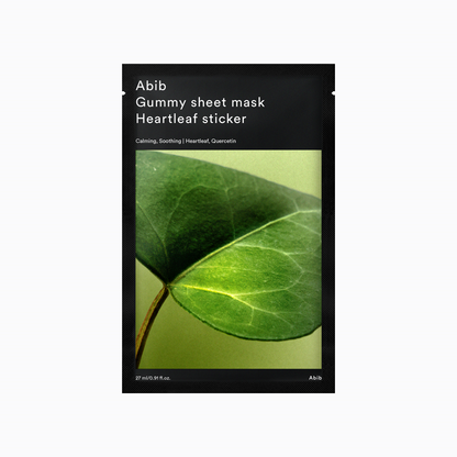 Abib Gummy Sheet Mask Heartleaf Sticker single pack