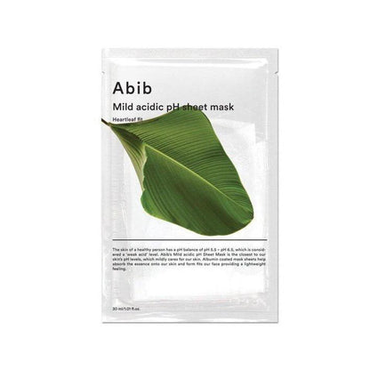 abib heartleaf mask for reducing redness and calming irritated skin