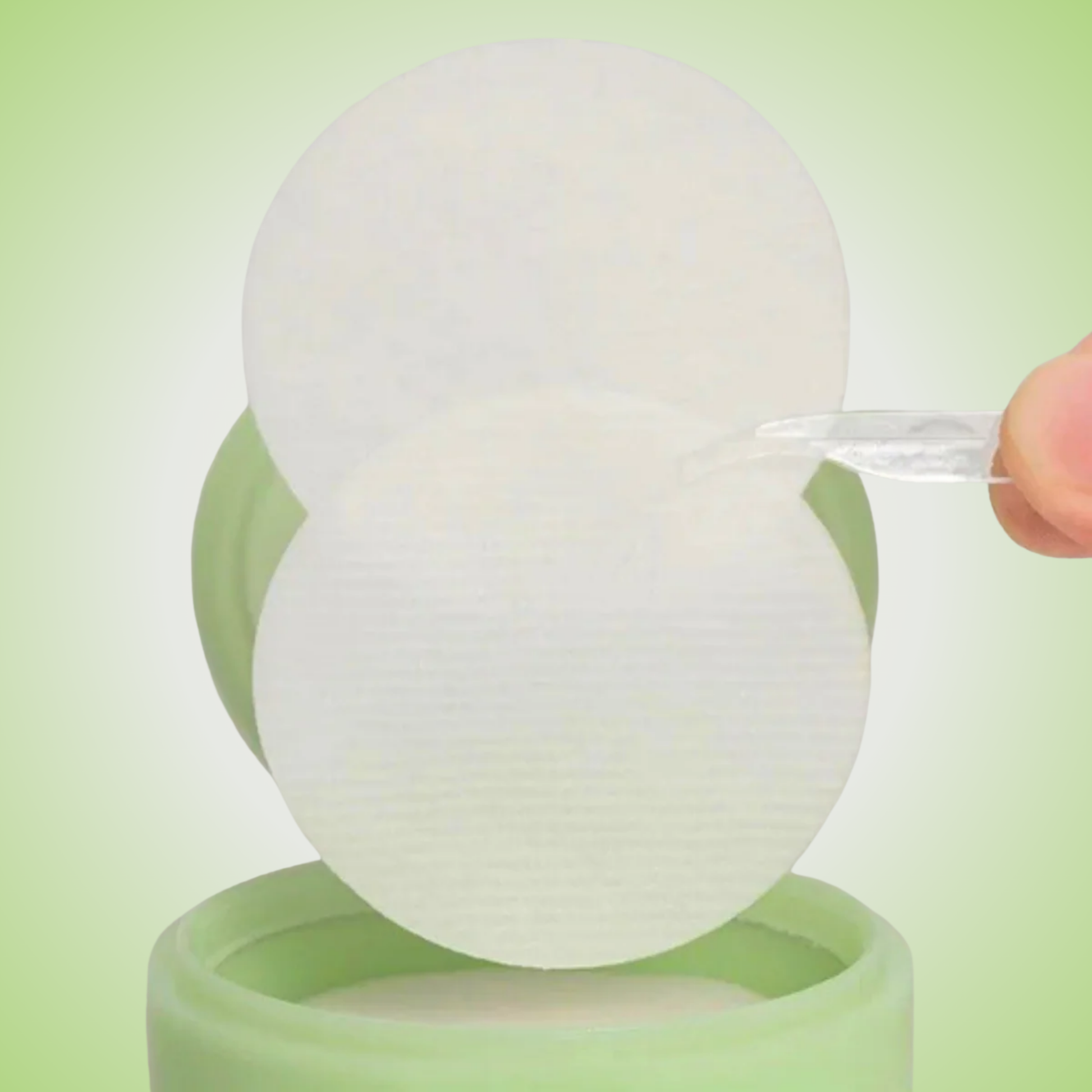 Using Abib Heartleaf Spot Pad with tweezer – soothing and balancing toner pads for daily care