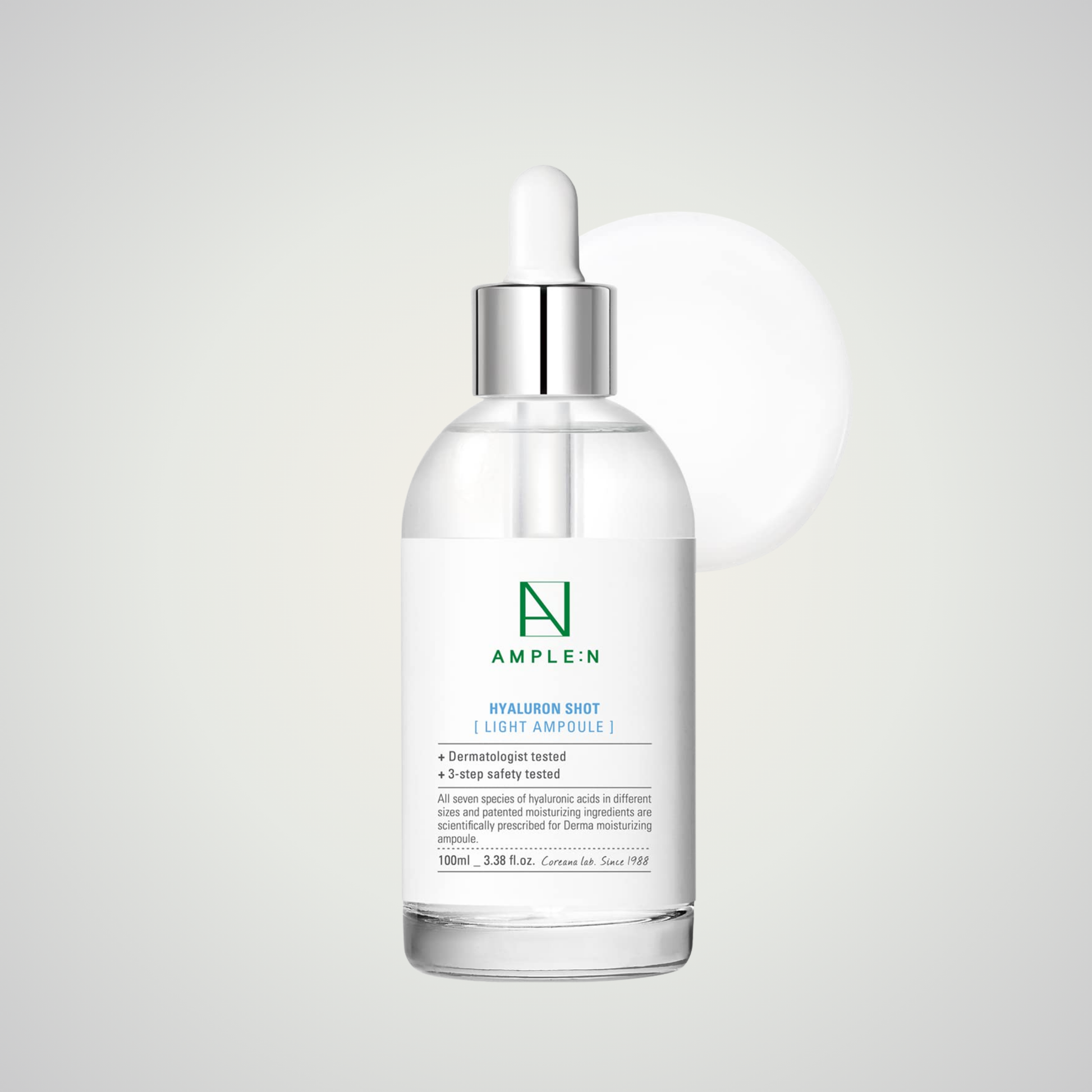 AMPLE:N Hyaluron Shot Light Ampoule 100ml lightweight hyaluronic serum
